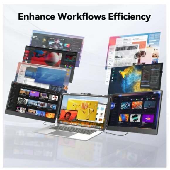 Portable Monitor Revolution Portable Laptop Screen Extender, 14" FHD, 1080P NEW - Picture 2 of 10